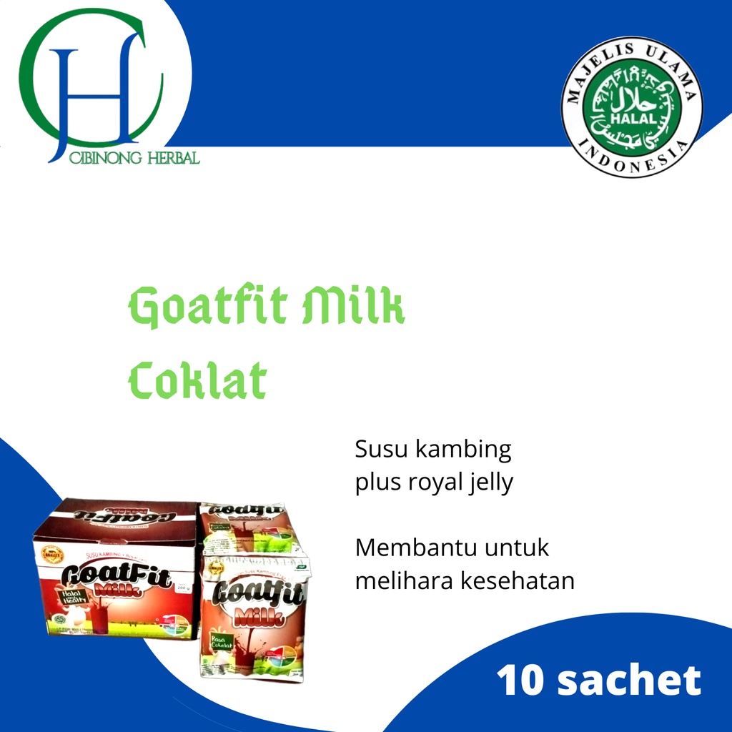 

GoatFit Milk Coklat 10 Sachet || 100% Produk asli original