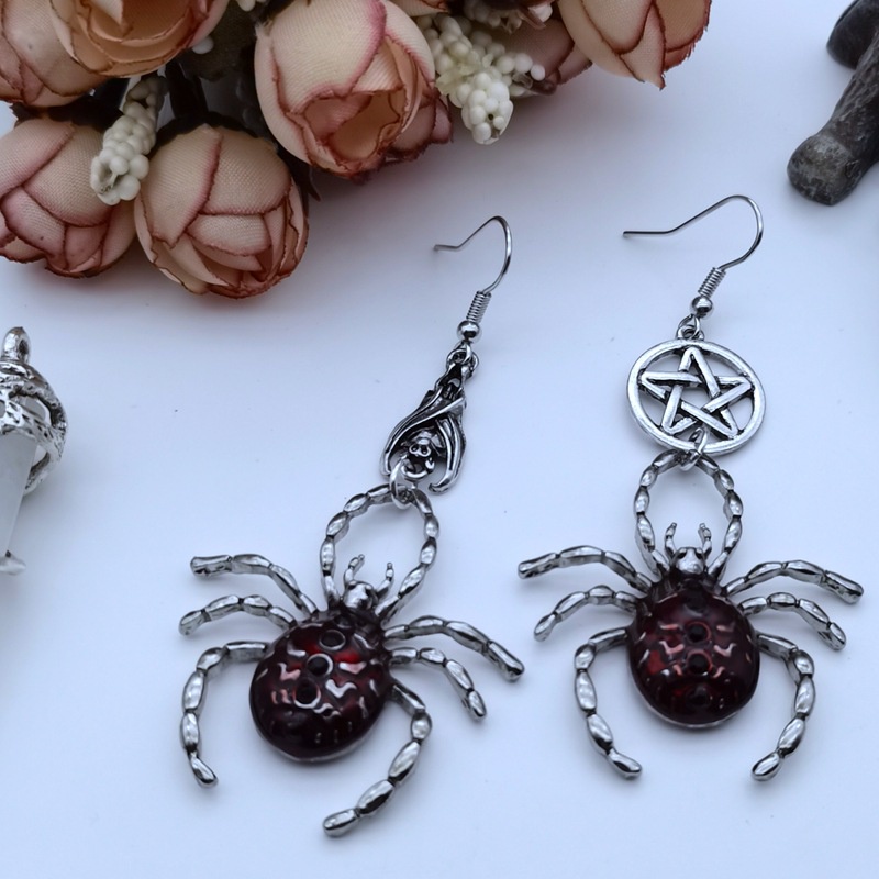 Anting Desain Laba-Laba Gaya Eropa Dan Amerika Untuk Halloween