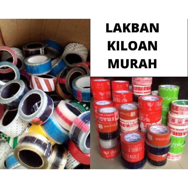 Lakban termurah Kiloan Per Kg / Opp tape kiloan
