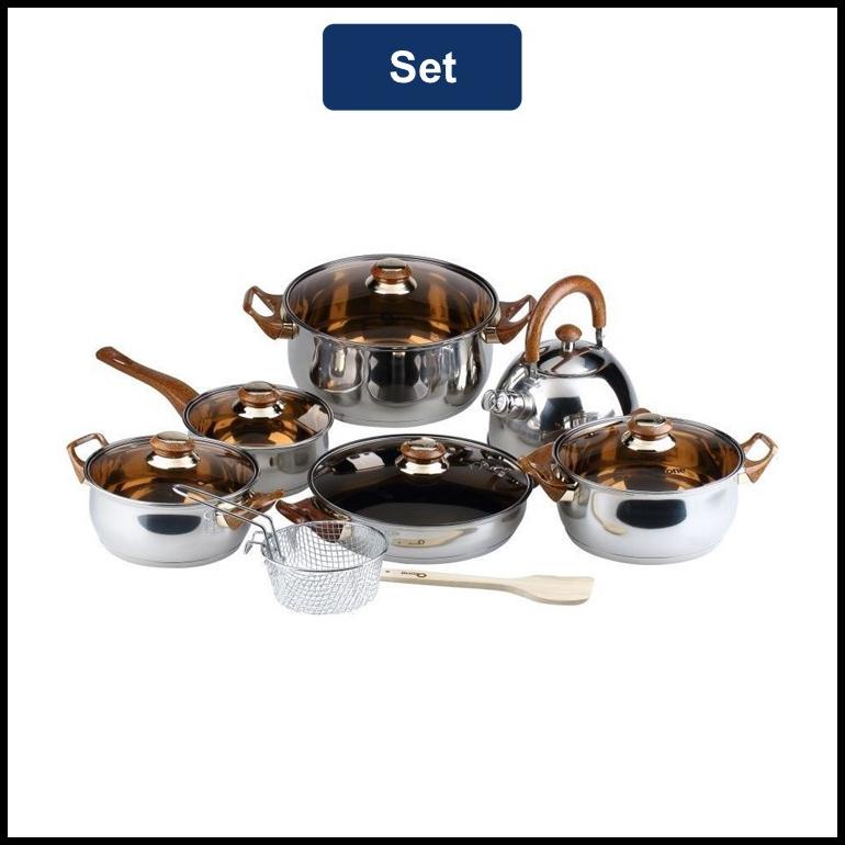 Oxone Set Panci / Eco Cookware 14 Pcs (Ox-933)