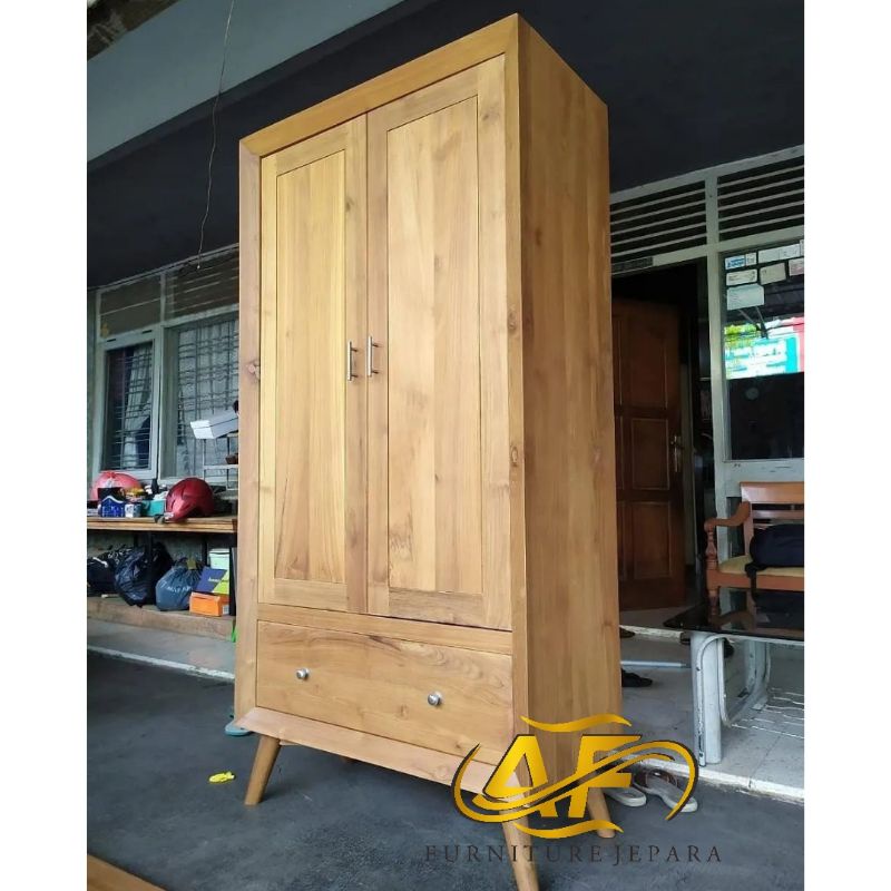 lemari baju minimalis retro/lemari pakaian kayu jati TPK,lemari moderen