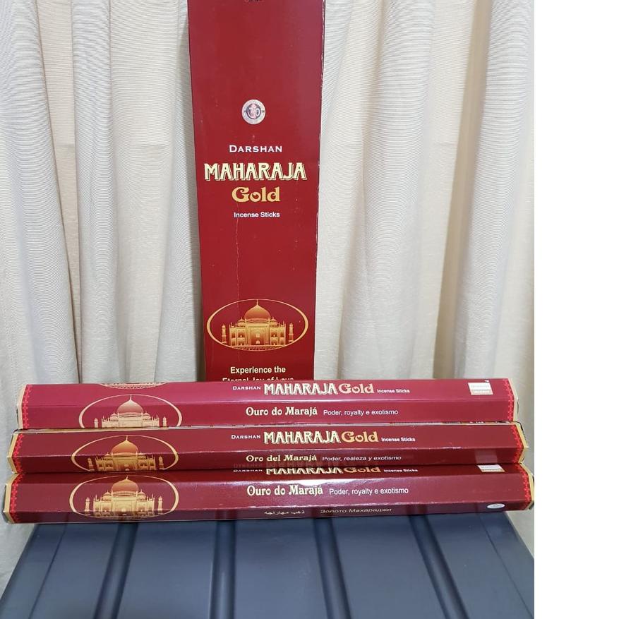 Dupa Hio Maharaja Gold Hexa Long Panjang Besar ( Hio Dupa Handmade di India ) By Darshan India