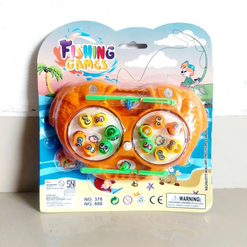 Mainan Pancing Magnet Putar Fishing Game Anak Laki Perempuan Pancingan Murah