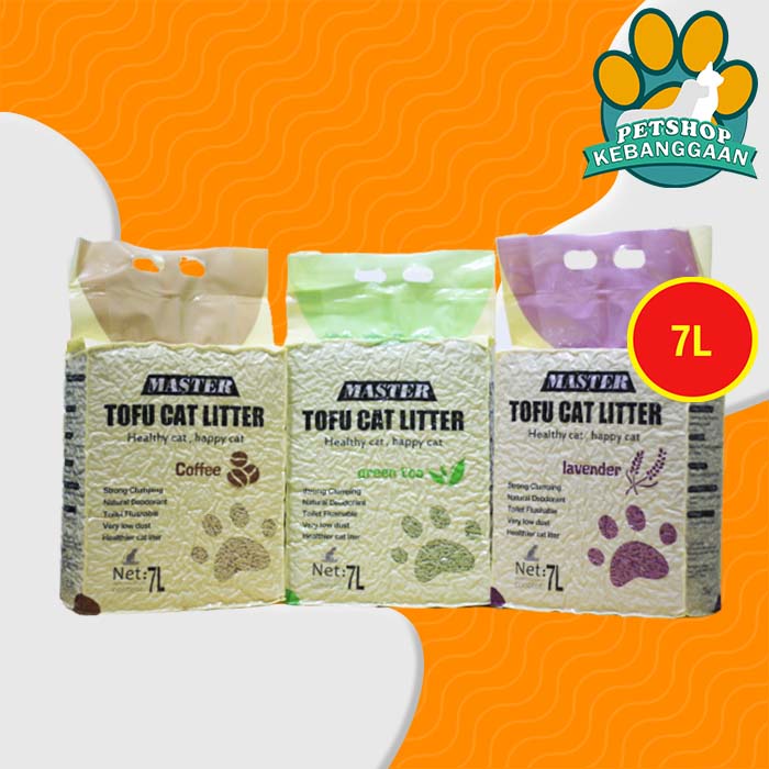 Pasir Kucing Gumpal Wangi Master tofu soya non Markotop tofu 7 Litter