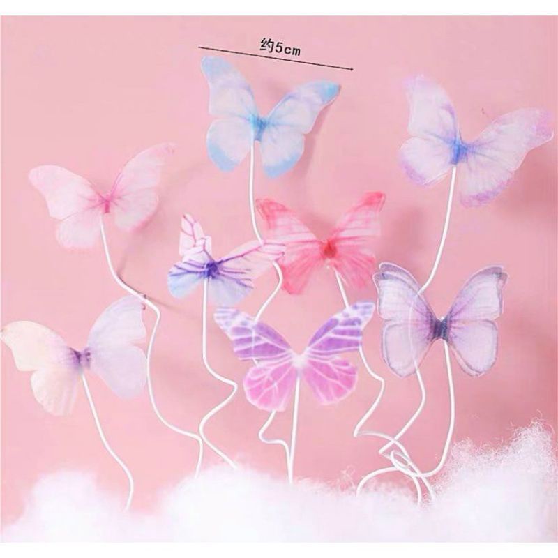 

cake topper kupu kupu random hiasan kue