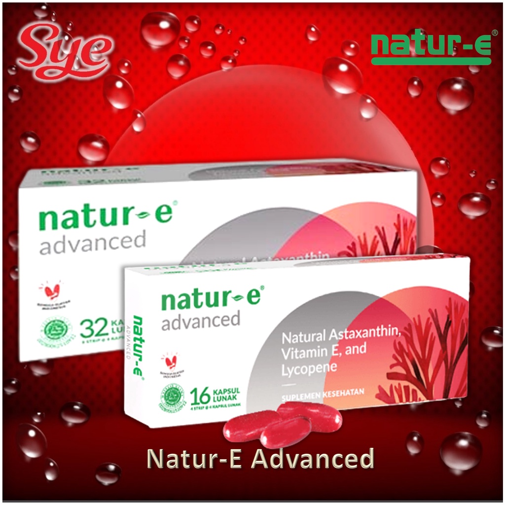 BPOM NATUR E ADVANCED SOFT CAPSUL ISI 16S &amp; 32S / SUPLEMEN KULIT NATUR E / SYE