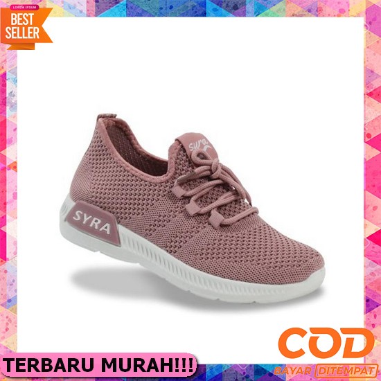 Sneakers Wanita Bagus Murah Fashion Premium Import Bahan Kulit X6N1 Model Cesual Model Kekinian Term