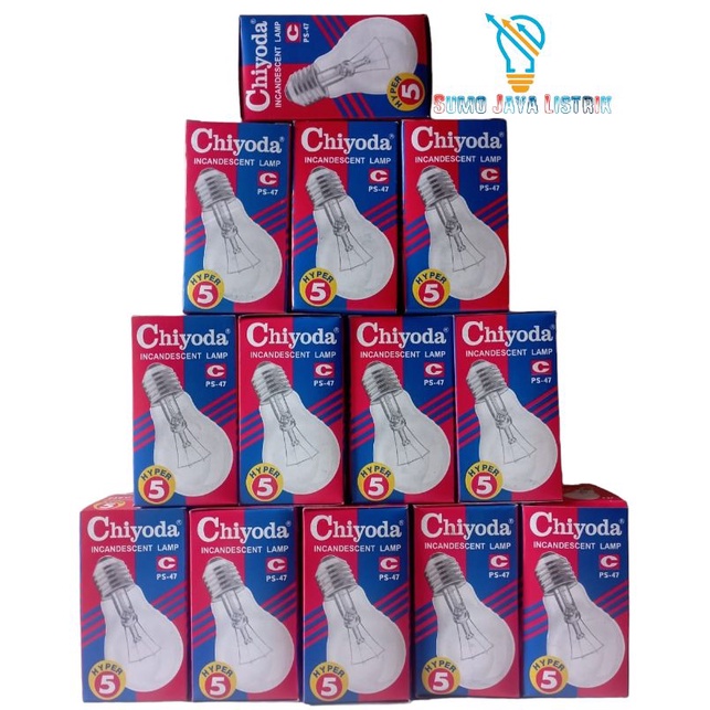 Dop Chiyoda PS47 Hyper 5watt /Lampu Ayam Kuning pijar PS-47 5W Murah