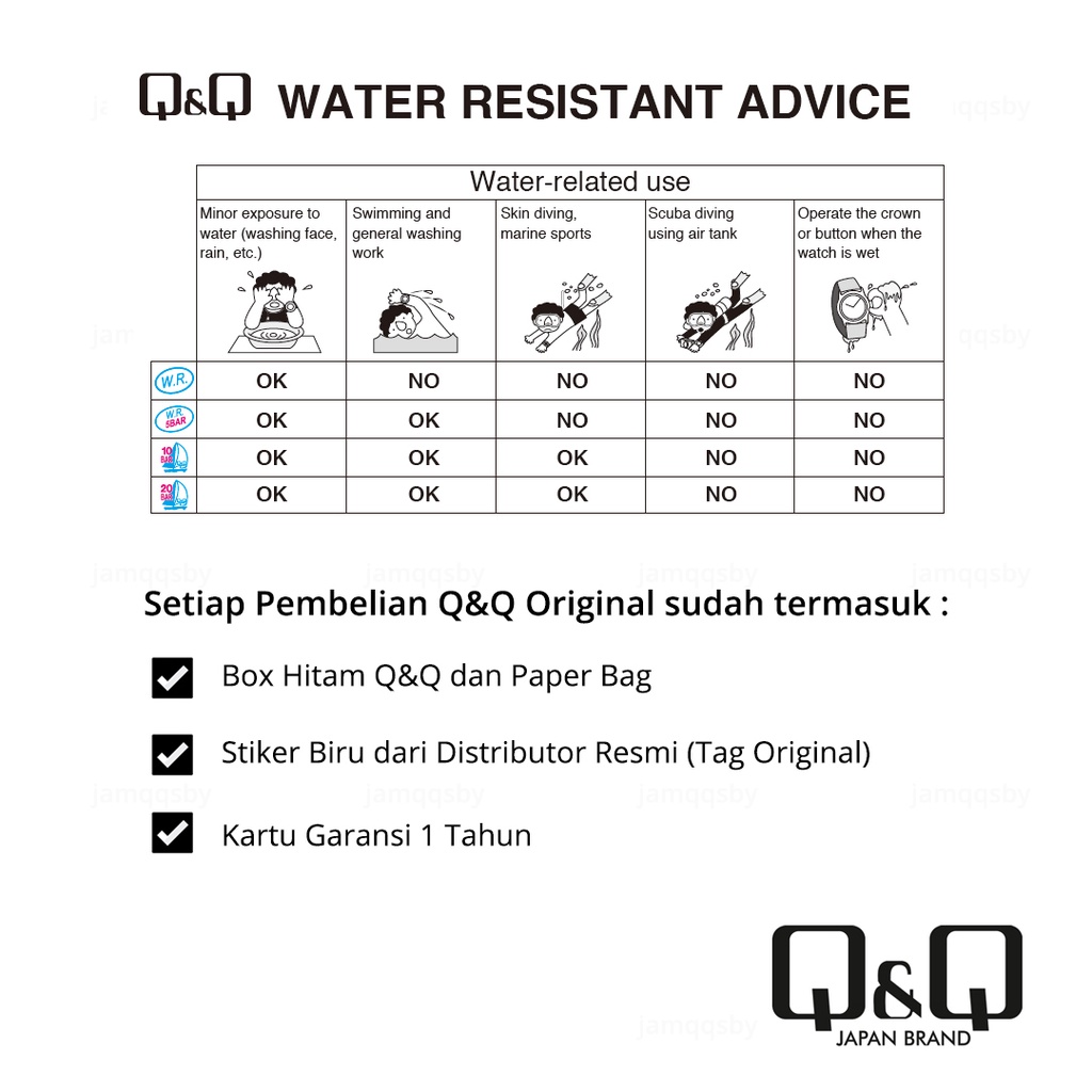 Q&Q QnQ QQ Original Jam Tangan Pria & Wanita Fashion Digital Rubber - G15 G15A Water Resist 10 BAR-4