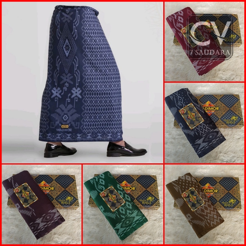 Sarung Wadimor Bali Kembang Dewasa Motif Kang Santri Songket Batik Tradisional Kotak Pria Gus Azmi T