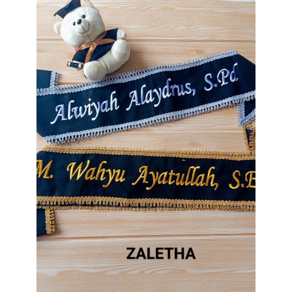 Selempang.Apik Selempang bludru selendang wisuda selempang wisuda murah, selempang wisuda bordir kom