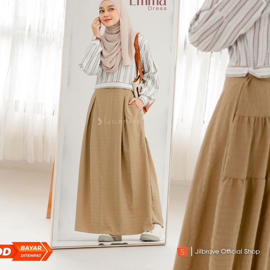 Termurah Jilbrave Emma Dress Model Reversible Dress Dengan 4 Varian Warna
