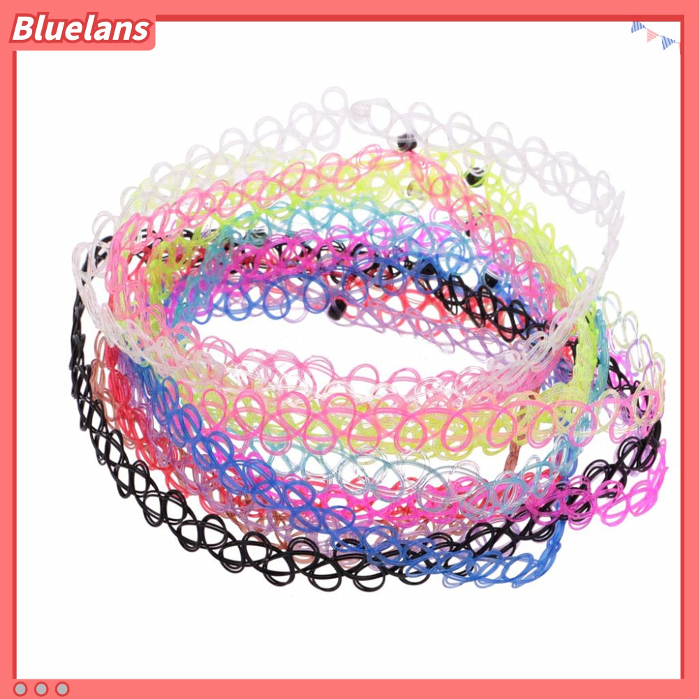 12pcs / Set Kalung Choker Tali Hollow Untuk Wanita