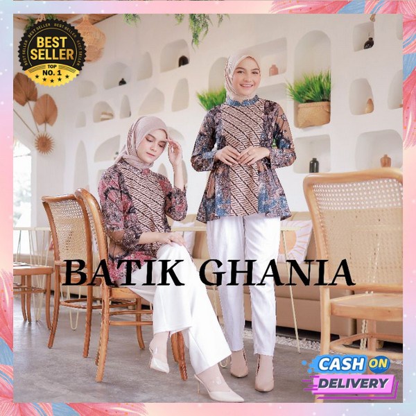 Buju Remaja Atasan Cewe Fashionable Blouse Dewasa Casual Atsan Cewek Formal Batik Model Terbaru Keme