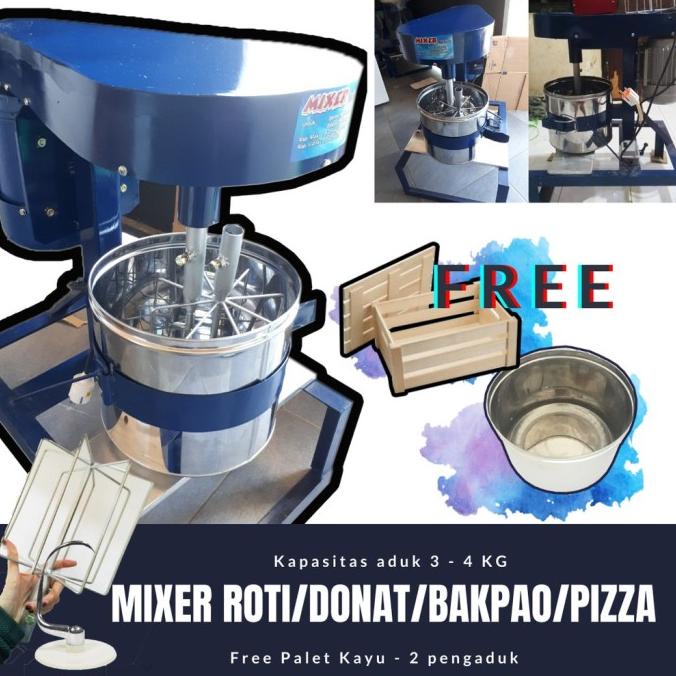 Mixer Pizza Dough - Alat Pengaduk Adonan Donat - Mixer Donat Pembuat