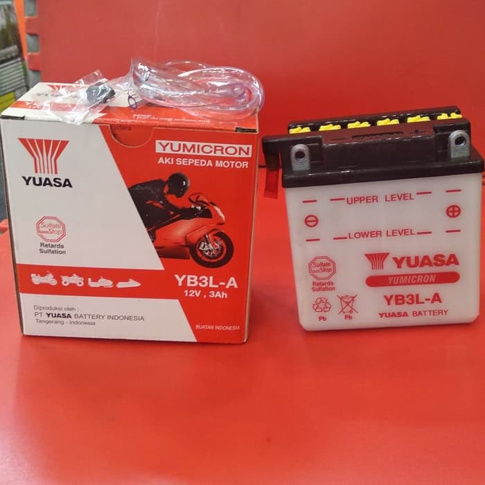 AKI YUASA YB3LA AKI BASAH MOTOR 125Z KAWASAKI NINJA R NINJA M NINJA SS 150 SATRIA HIU SATRIA LUMBA S