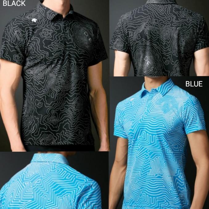 Polo shirt golf Descente kaos olahraga sport golf pria