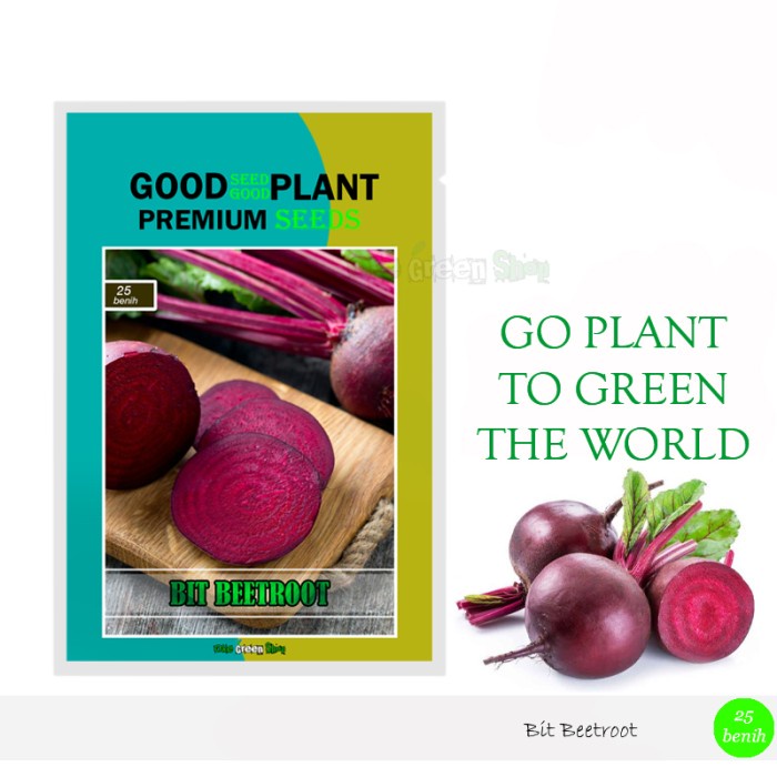 25 biji - Benih Bibit Buah Beetroot Bit Ungu Unggul F1 Premium