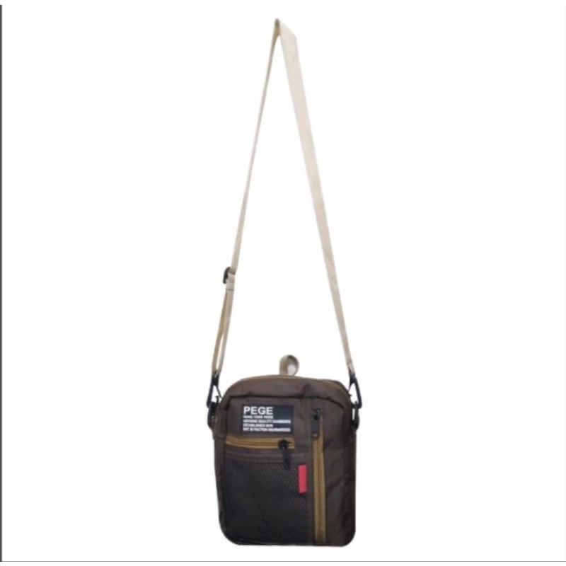 tas selempang bahu pria slempang kasual pege model simpel