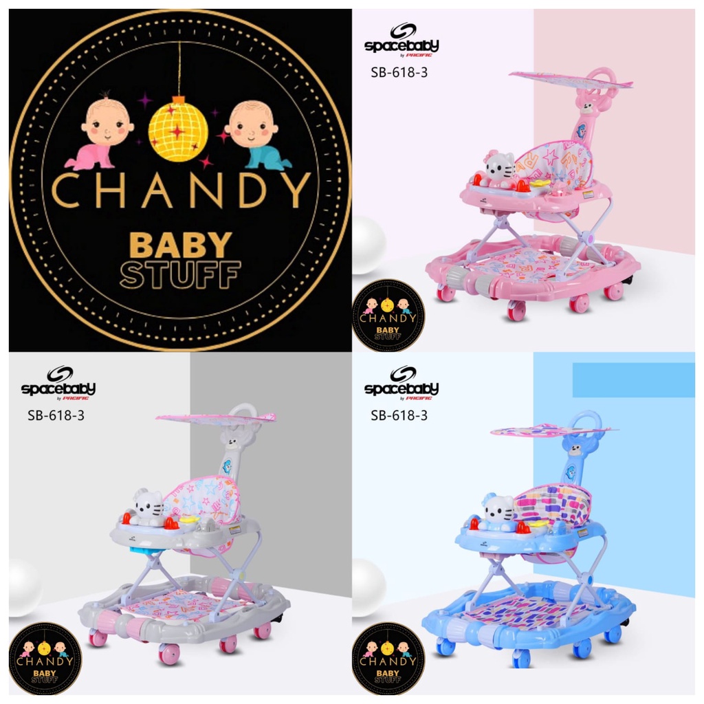 BABY WALKER SPACE BABY SB 618-3 ADA REM BISA AYUN