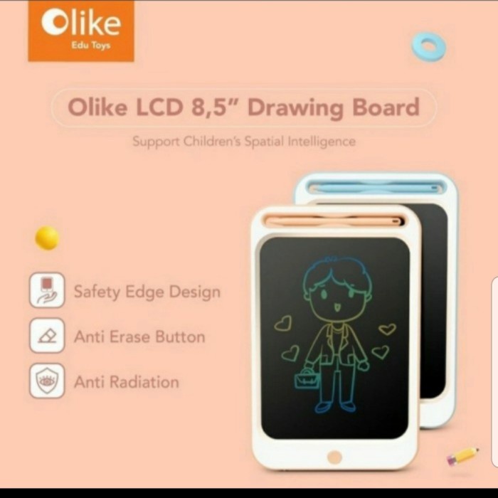 Tablet Writing Ipad Drawing Pad Olike Drawing Pad 8.5" Papan Tulis Anak
