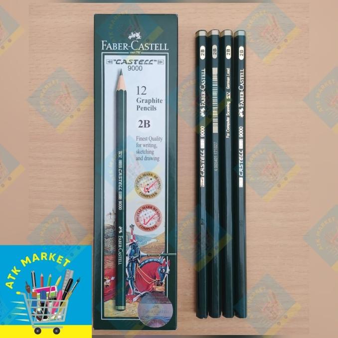

((((()paling dicari] FABER CASTELL Pensil ujian / Pensil Kayu 2B German Original