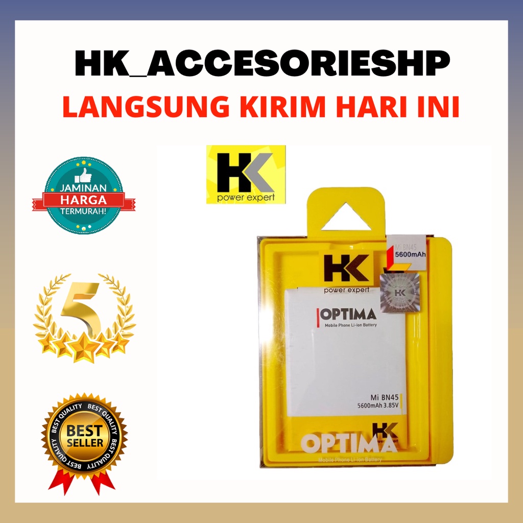 [Gratis Ongkir] Baterai HK BN45/Redmi note 5/5PRO Double IC 5600mAh