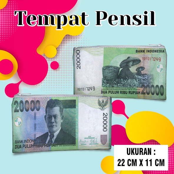 

Tempat Pensil uang 20.000 Case Dompet Wadah Kostak Kotak