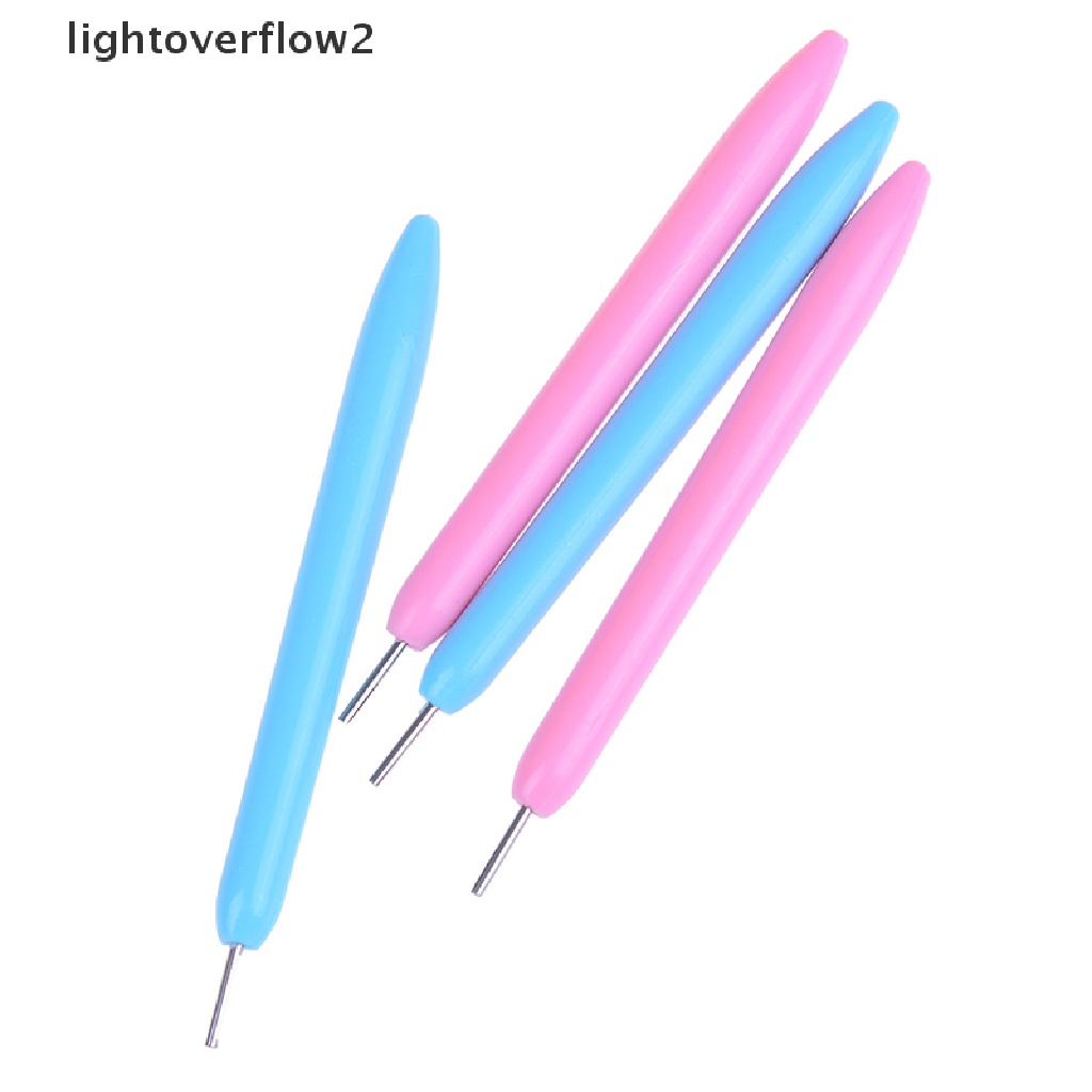 (lightoverflow2) 2pcs Pen Penggulung Kertas quilling Bahan Plastik