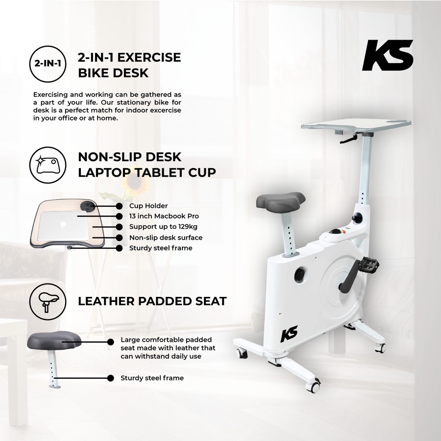KS Spinning Bike Table Exercise Bike - Sepeda Statis Gym GARANSI RESMI