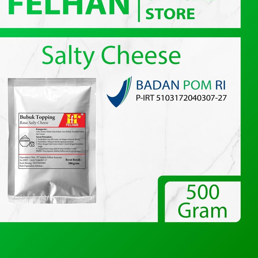 

✨Terbaru✨ FELHAN - Bubuk Topping Minuman Salty Cheese (500 gram) gas !!