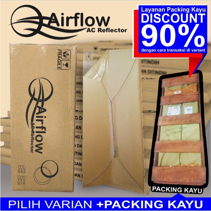Talang AC/AC Reflektor/AC Shield/Penahan Angin AC (1/2PK-3/4PK 80cm)