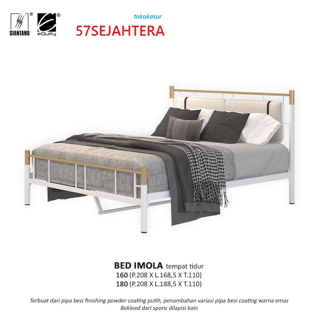 Tempat Tidur - Ranjang Besi - BED IMOLA Siantano