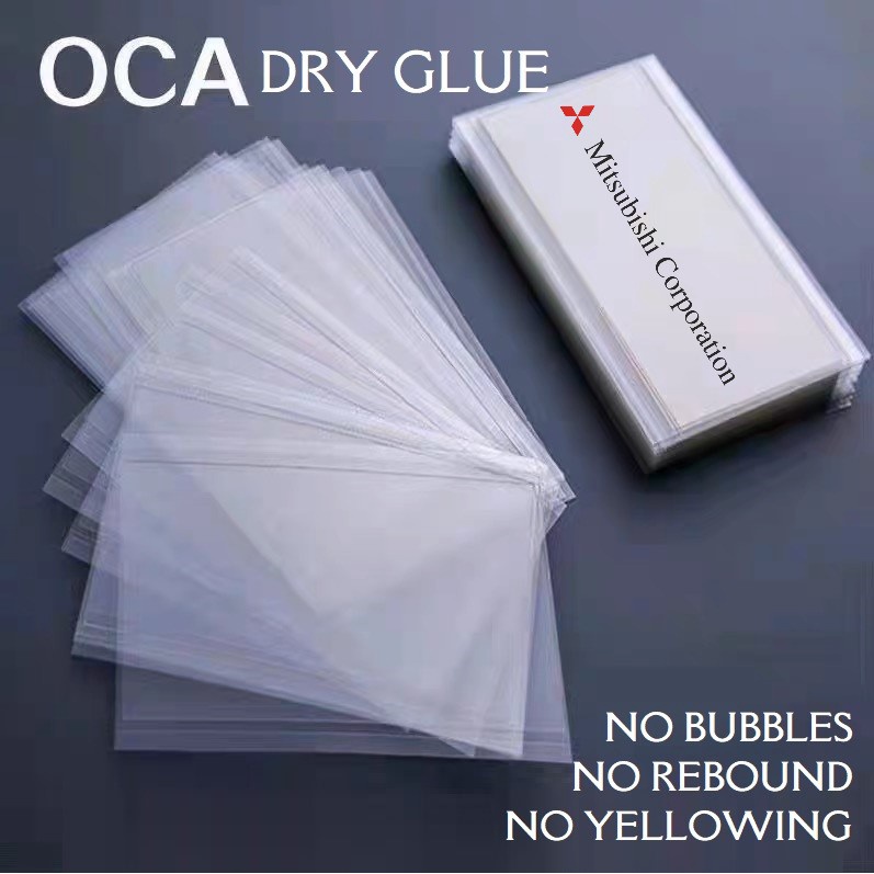 LEM OCA KERING LEMBARAN ADHESIVE UNIVERSAL LCD HANDPHONE HP TOUCHSCREEN TOUCH SCREEN LAYAR ALL SIZE IPHONE ANDROID 4 4.7 5 5.5 6 6.5 7 INCH GLUE SERVICE SERVIS