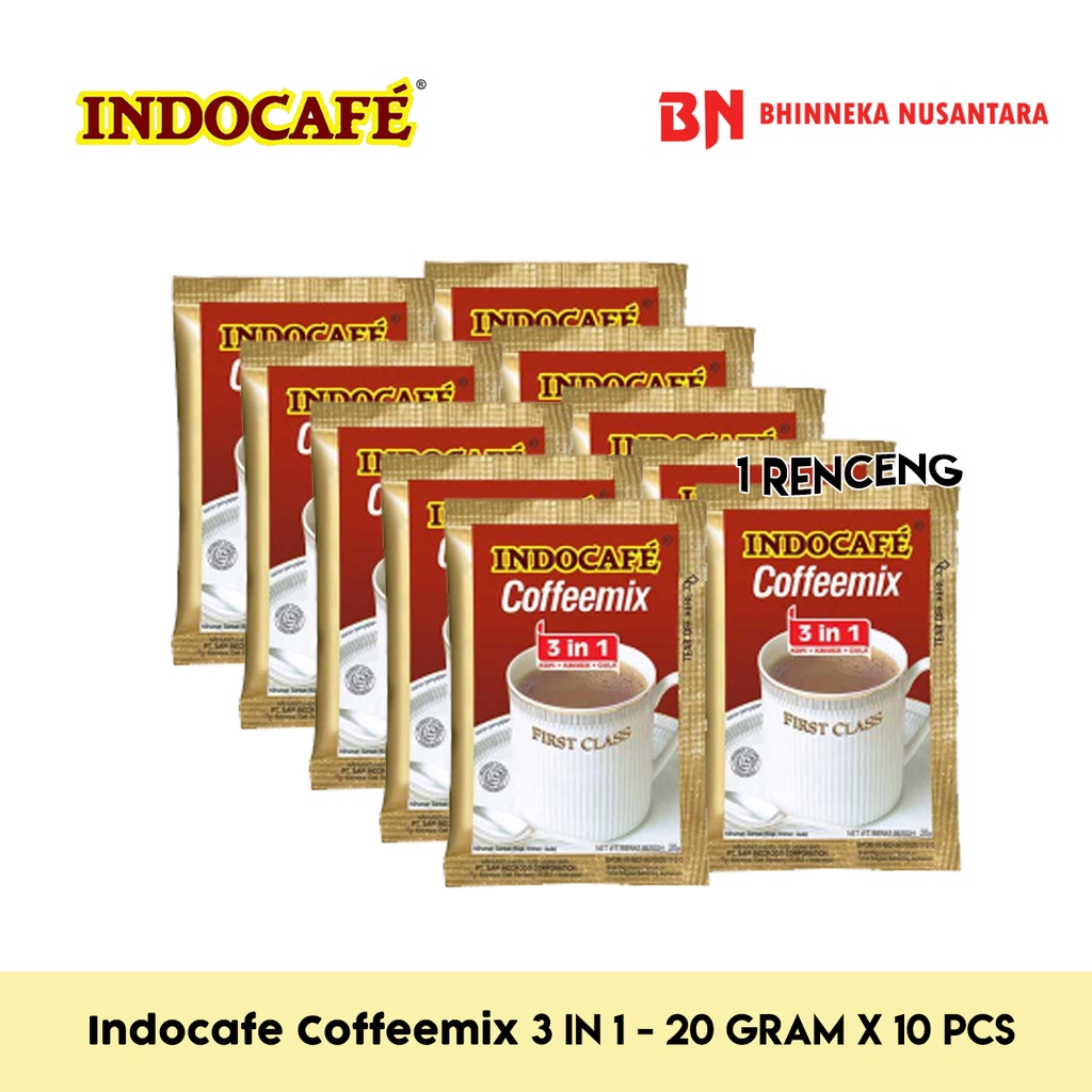 

Indocafe Coffee Mix 3 in 1 - 10 Sachet @20 Gram