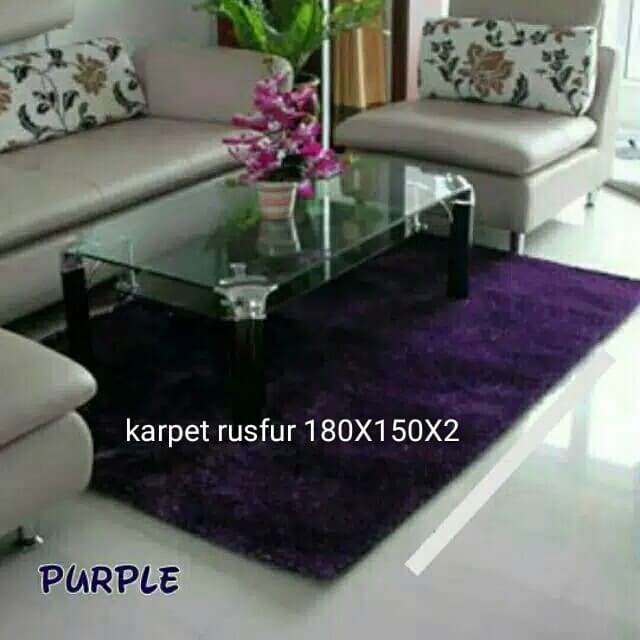 KARPET BULU karpet bulu rusfur halus uk 180X150X2 cm jumbo kamar tidur premium rasfur berkualitas ka