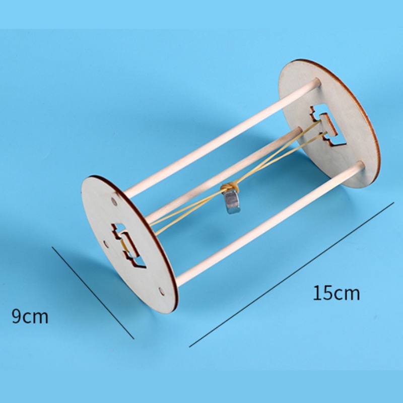 Mainan Edukasi Eksperimen Sains Model Rakitan Roda Pegas Belakang DIY Untuk Hadiah Pelajar
