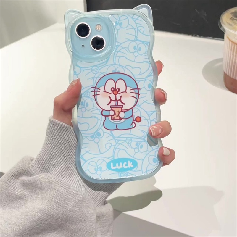 Soft Case Silikon Motif Kartun Kucing Untuk iPhone 14 13 12 11 Pro Max X Xr Xs Max 8 7 6 6s Plus SE