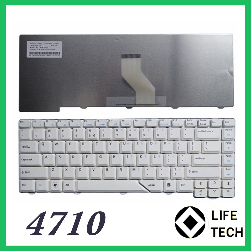 Keyboard Acer Aspire 4710 4720 4720Z 5710 5720 4510 4310 4320 Gray