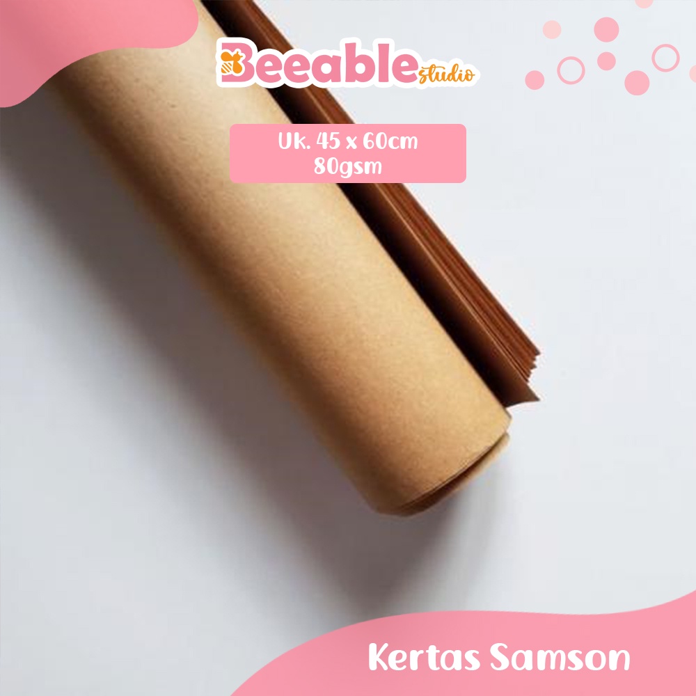 

[45x60cm] Kertas Samson 80gsm Coklat Amplop untuk Bungkus Packaging
