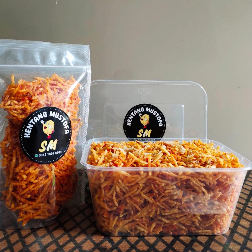 

Premium.. KENTANG MUSTOFA 250 GRAM PEDAS MANIS TERI KACANG GURIH WIV