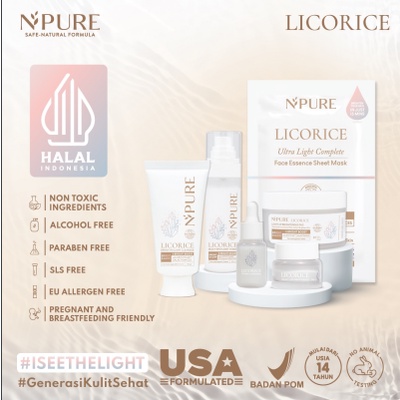 ✨ AKU MURAH ✨ NPURE LICORICE I See The Light PAKET LENGKAP