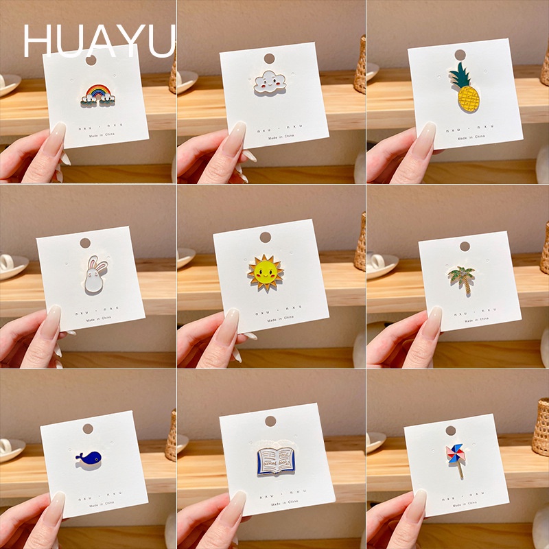 Pin Bros Lucu Kreatif Kartun Bros Gadis Aksesoris Tas Pakaian Liontin Pin Lencana Aksesoris Wanita -Doo