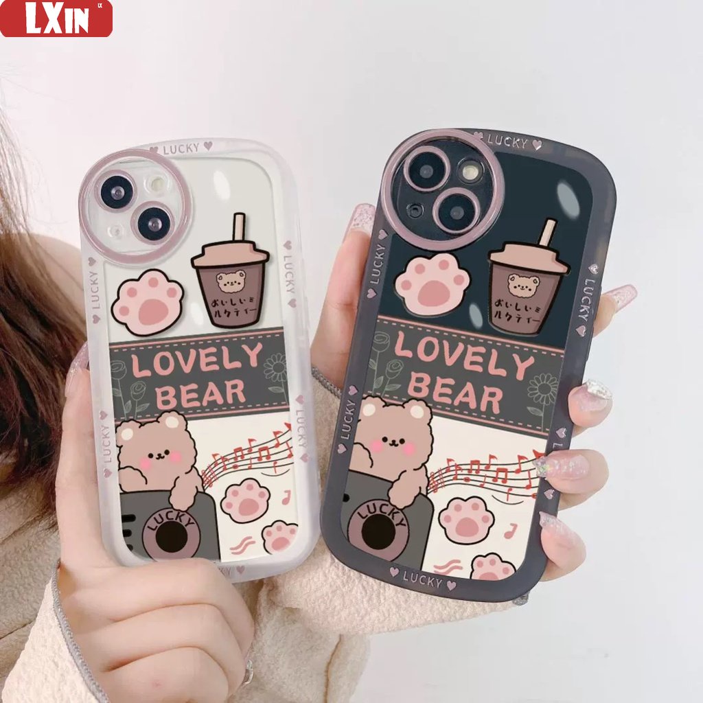 Soft Case Silikon Bening Motif Cakar Kucing Beruang Untuk iPhone 14 Pro MAX 13 12 X XR XS MAX 6 6S 7 8 Plus SE 2020