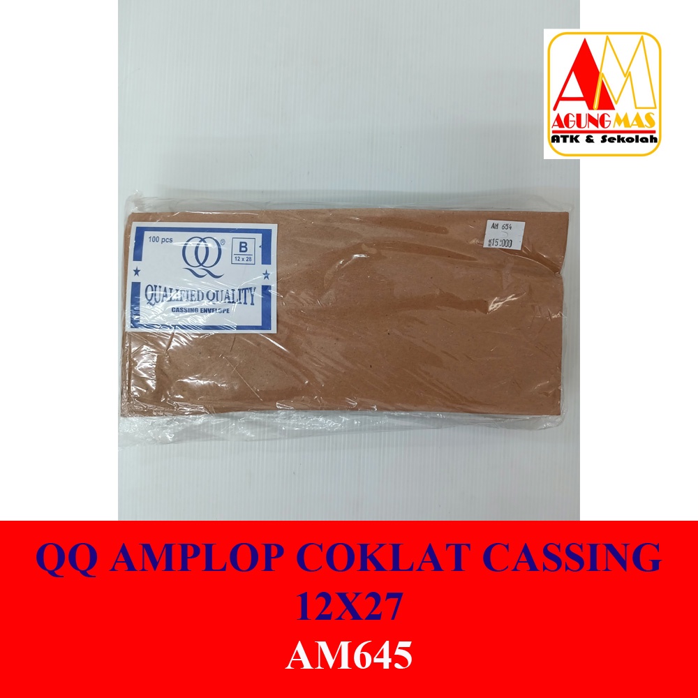 

QQ AMPLOP COKLAT CASSING 12X27