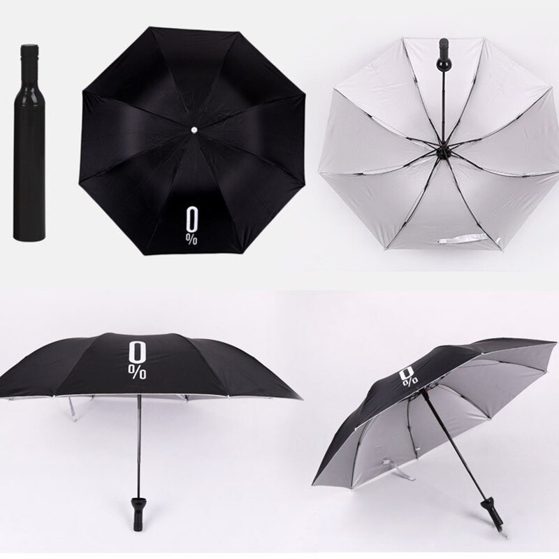 Deco Payung Lipat Desain Botol Wine Folding Umbrella Anti UV - YS06