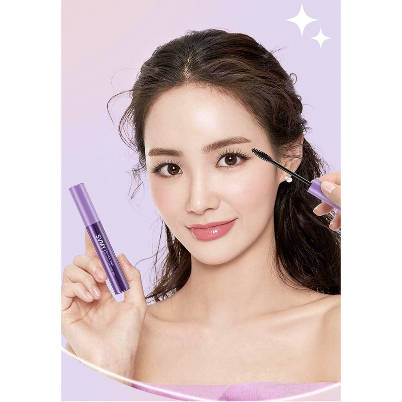 SVMY Maskara Long Lash Slender Curling Mascara Purple Waterproof LA192 724