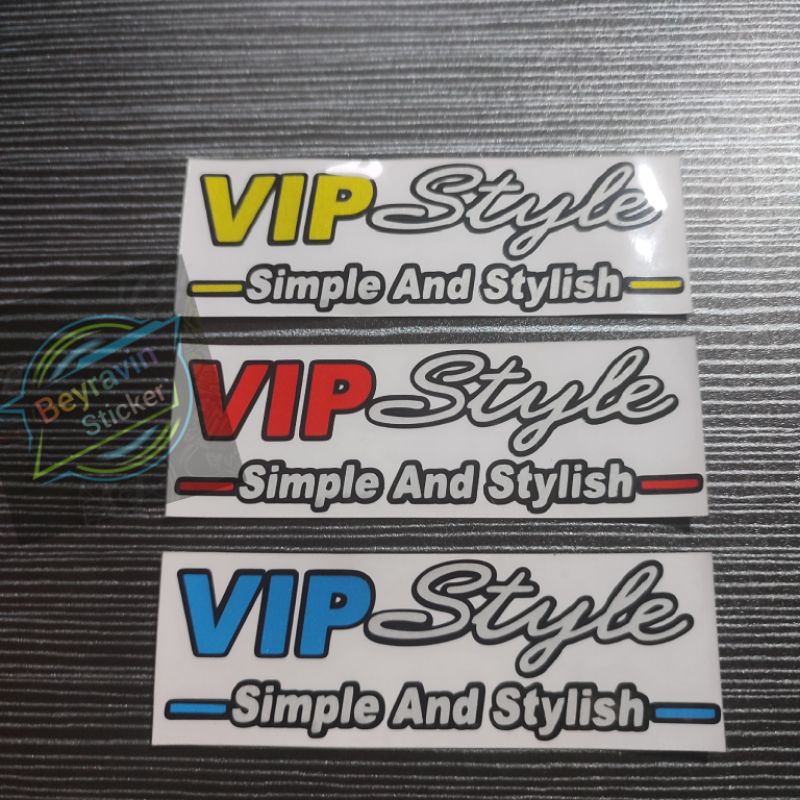 Sticker VIP style simple and stylish cutting