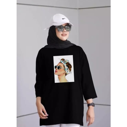 Glitten Store | Kaos Jumbo Wanita / Kaos Bandana / Atasan Jumbo Wanita / Kaos Oversize / Fashion Wan