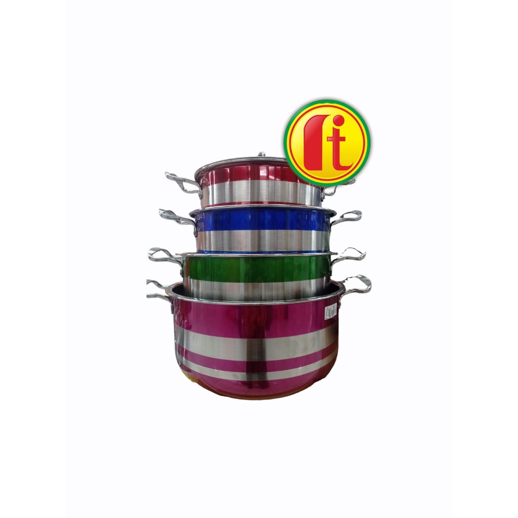 STAINLESS STEEL COOKWARE SET ( 4 PCS )
